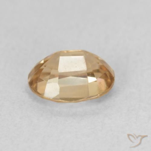 Zircão Dourado Natural 1.01ct, oval, VVS-VS