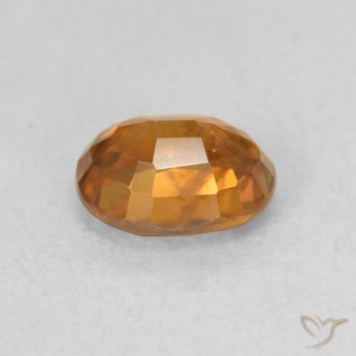 Zircão Medium Dark-Orange Natural 1.00ct, oval, VS