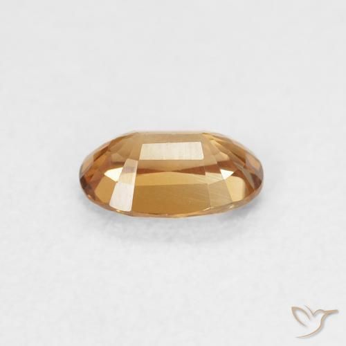 Zircão ferrugem laranja Natural 0.66ct, oval, VVS