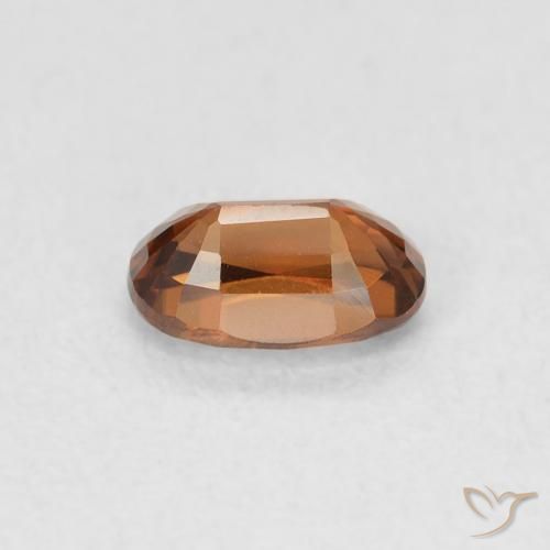 Zircão Medium Dark-Orange Natural 0.82ct, oval, VVS