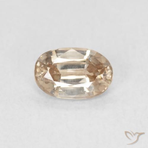 0.73ct Natural Luz amarela Zircão, oval, VVS