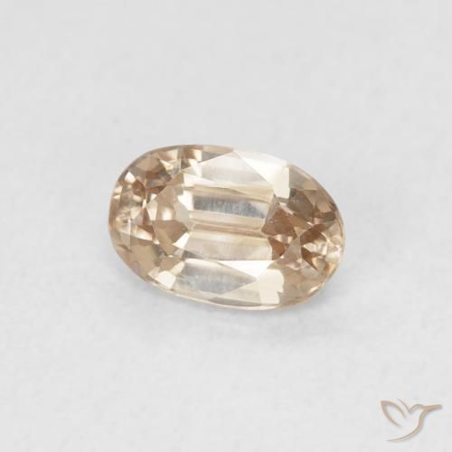 Zircão Luz amarela Natural 0.73ct, oval, VVS