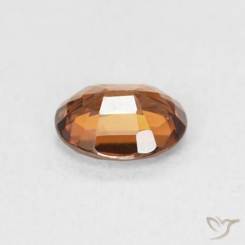 Zircão terra laranja Natural 0.90ct, oval, VVS-VS