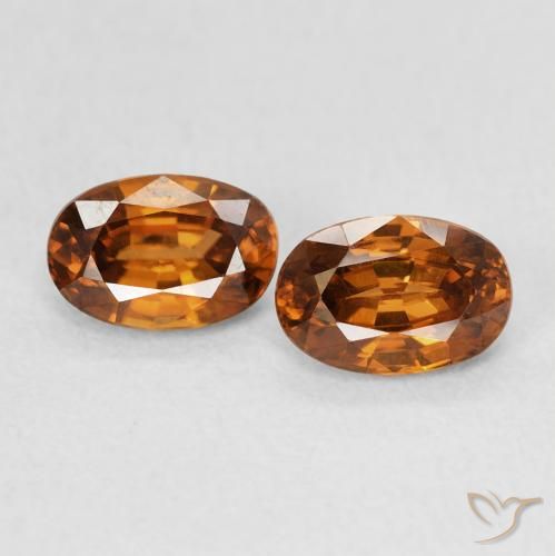 1.60ctw Natural fogo laranja Zircão, oval, VVS