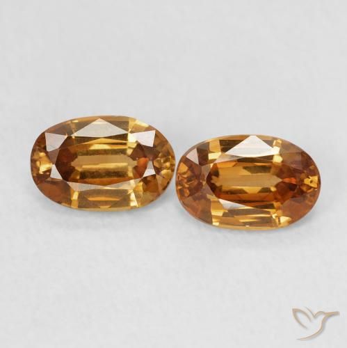1.47ctw Natural Laranja Médio Zircão, oval, VVS
