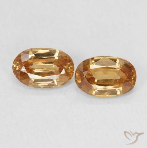 1.40ctw Natural Laranja Profundo Zircão, oval, VVS