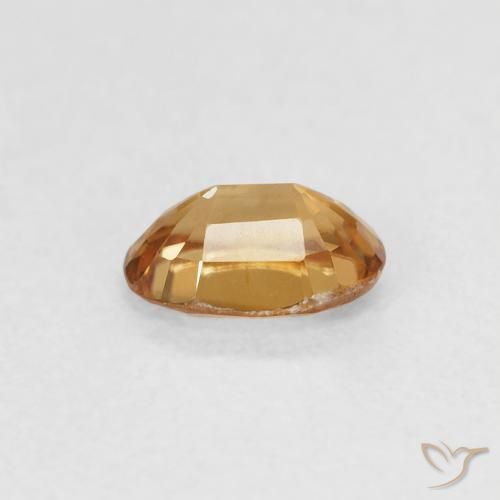 Zircão Laranja Médio Natural 0.69ct, oval, VVS-VS