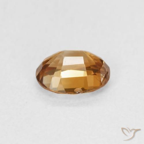 Zircão ouro médio Natural 0.98ct, oval, VS