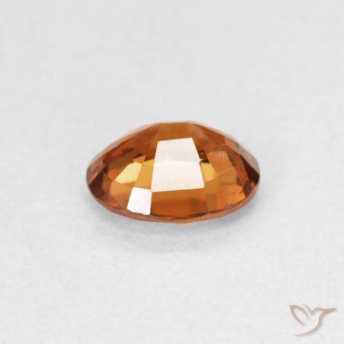Zircão Laranja Profundo Natural 0.91ct, oval, VS
