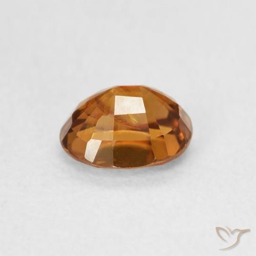 Zircão Medium Dark-Orange Natural 1.00ct, oval, VS