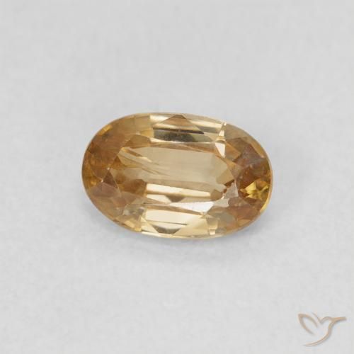 Zircão Ouro Natural 0.69ct, oval, VS