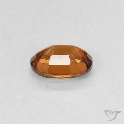 Zircão Medium Dark-Orange Natural 0.60ct, oval, VS