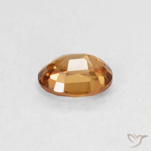 Zircão Marrom dourado Natural 0.60ct, oval, VVS