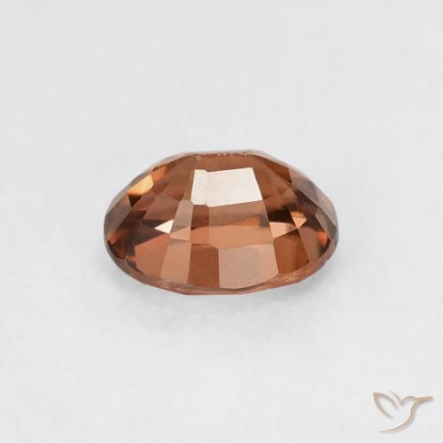 Zircão Medium Dark-Orange Natural 1.05ct, oval, VVS