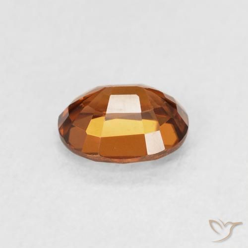 Zircão laranja avermelhado Natural 1.01ct, oval, VVS