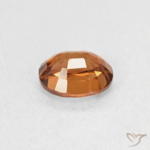 Zircão Medium Dark-Orange Natural 0.67ct, oval, VVS