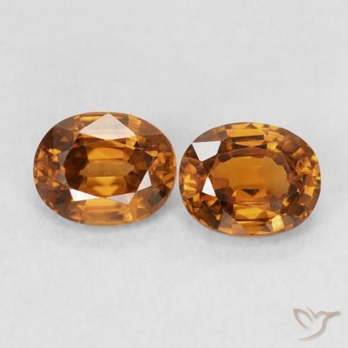 1.22ctw Natural Laranja Médio Zircão, oval, VVS