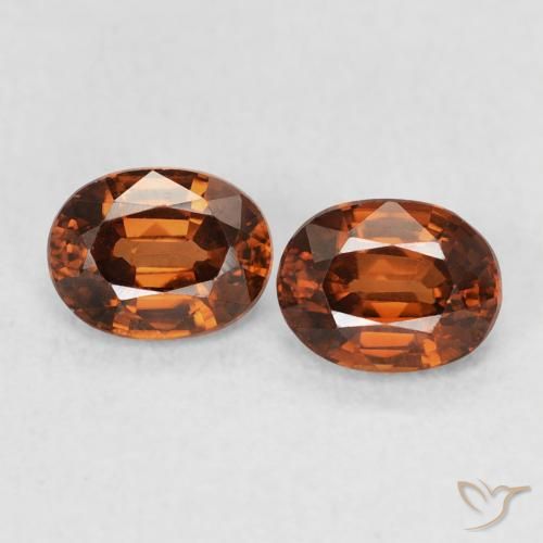 1.23ctw Natural âmbar laranja Zircão, oval, VVS