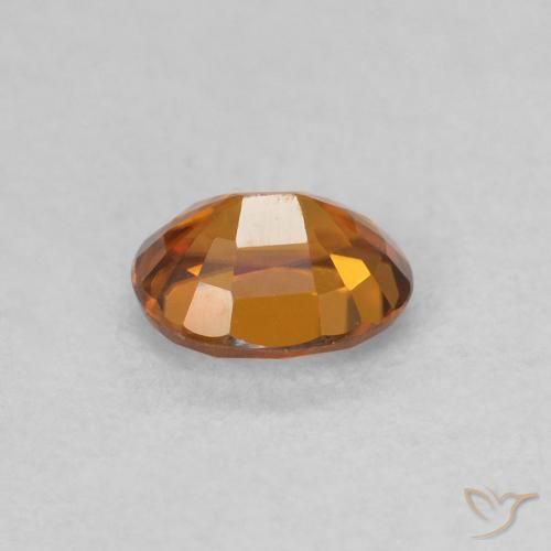 Zircão Medium Dark-Orange Natural 0.62ct, oval, VVS