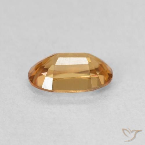 Zircão Laranja Médio Natural 0.66ct, oval, VVS