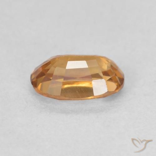 Zircão laranja marrom Natural 0.80ct, oval, VVS