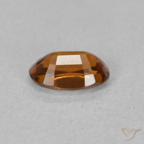 Zircão Medium Dark-Orange Natural 0.78ct, oval, VVS