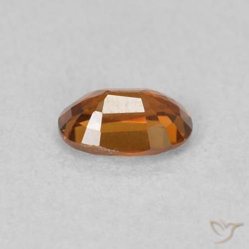 Zircão Medium Dark-Orange Natural 0.73ct, oval, VVS
