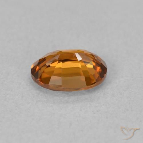 Zircão Laranja Médio Natural 0.86ct, oval, VVS