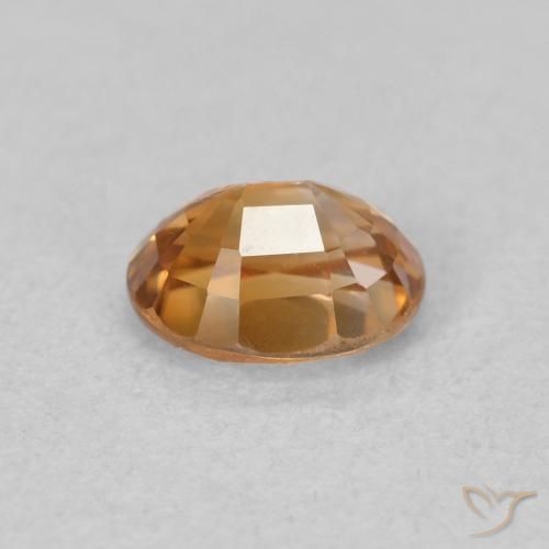 Zircão Laranja Médio Natural 1.03ct, oval, VVS