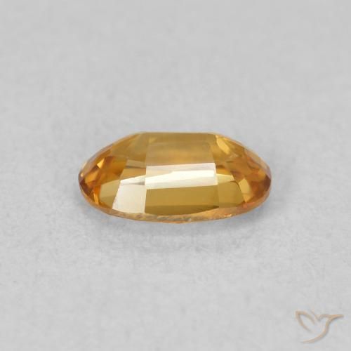 Zircão Laranja Profundo Natural 0.70ct, oval, VVS