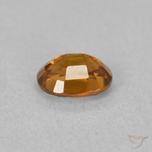 Zircão Laranja Médio Natural 0.65ct, oval, VVS