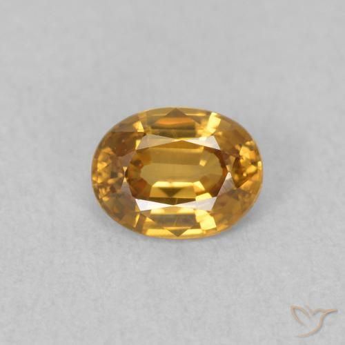 0.55ct Natural ouro médio Zircão, oval, VVS