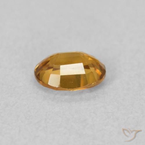 Zircão ouro médio Natural 0.55ct, oval, VVS