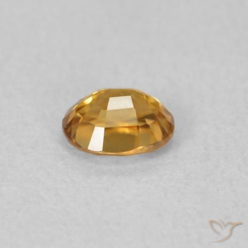Zircão Marrom dourado Natural 0.66ct, oval, VVS
