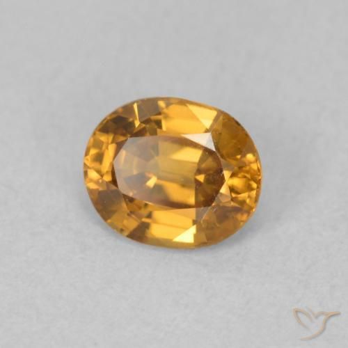 Zircão Marrom dourado Natural 0.96ct, oval, VVS