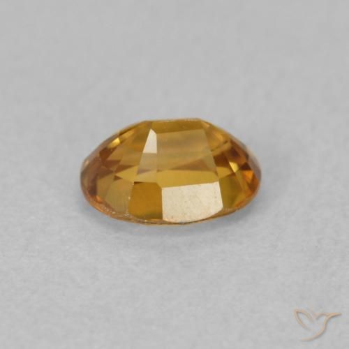 Zircão Laranja-Ouro Natural 0.91ct, oval, VVS