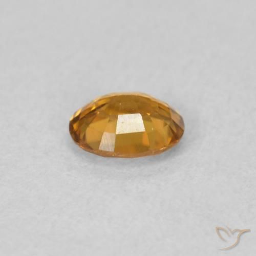 Zircão Laranja Médio Natural 0.59ct, oval, VVS
