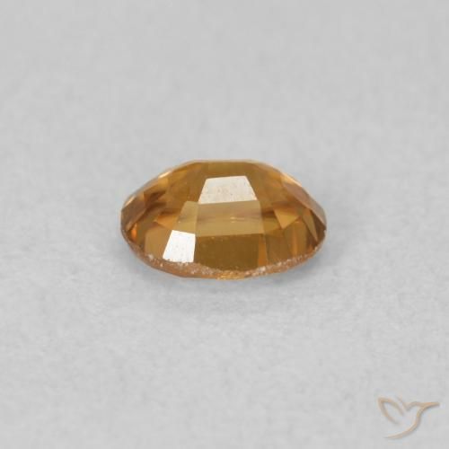 Zircão Laranja Profundo Natural 0.66ct, oval, VVS