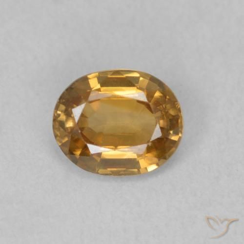 0.87ct Natural ouro médio Zircão, oval, VVS