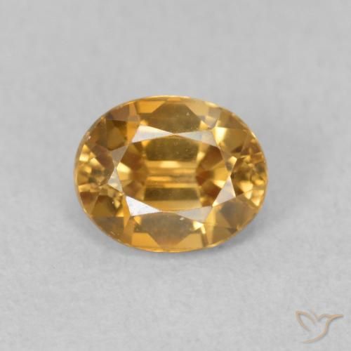 1.16ct Natural ouro médio Zircão, oval, VVS