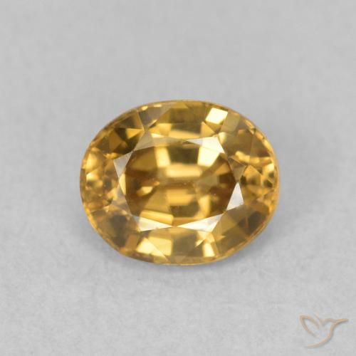 1.05ct Natural Dourado Zircão, oval, VVS-VS
