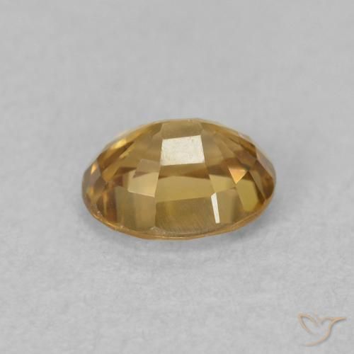 Zircão Dourado Natural 1.05ct, oval, VVS-VS