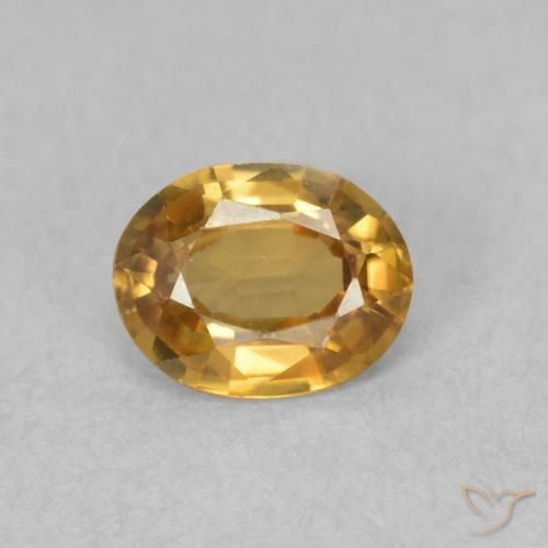 0.75ct Natural Marrom dourado Zircão, oval, VVS-VS