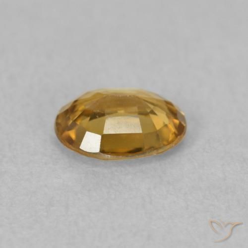 Zircão Marrom dourado Natural 0.75ct, oval, VVS-VS