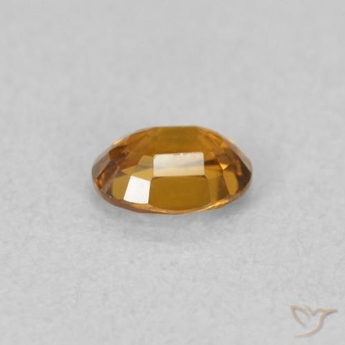 Zircão Laranja acastanhado Natural 0.59ct, oval, VVS-VS
