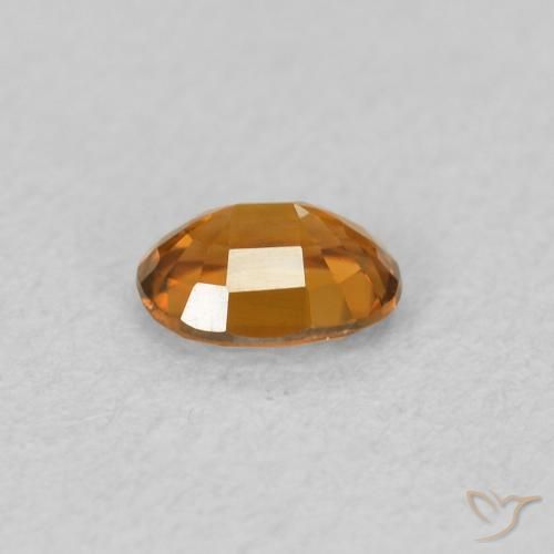 Zircão fogo laranja Natural 0.59ct, oval, VVS-VS