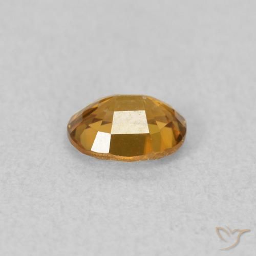 Zircão Laranja Médio Natural 0.58ct, oval, VVS-VS