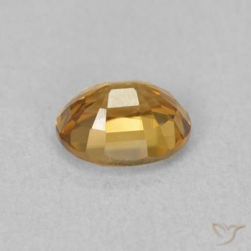 Zircão Marrom dourado Natural 1.01ct, oval, VVS-VS