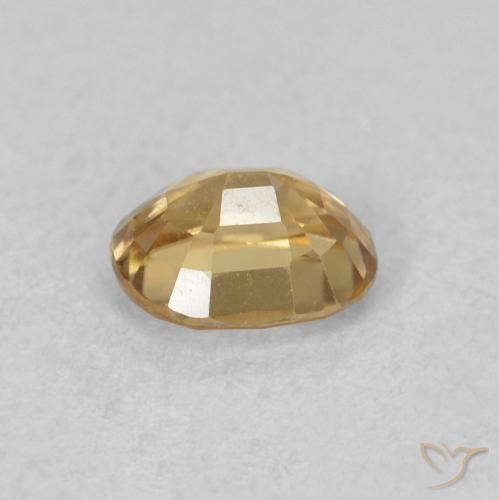 Zircão champanhe Natural 0.60ct, oval, VVS