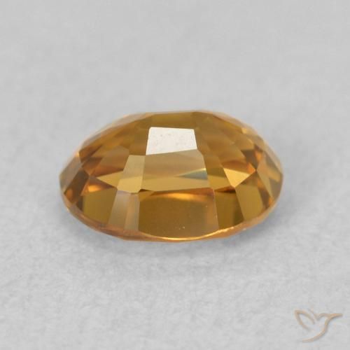 Zircão Marrom dourado Natural 1.09ct, oval, VVS